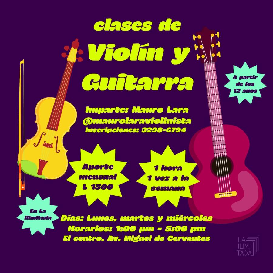 Clases de guitarra y violín en La ilimitada