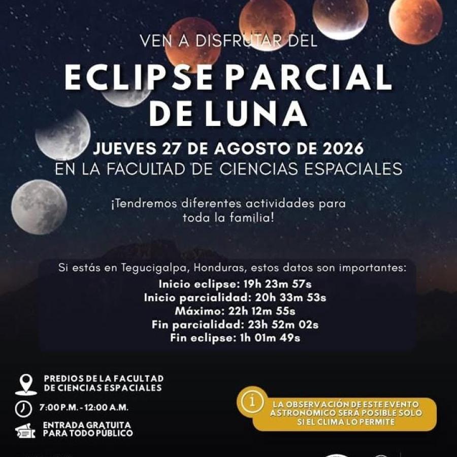Ven a disfrutar del Eclipse Parcial de Luna 