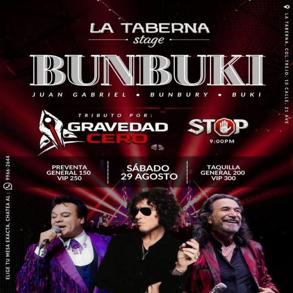 Tributo a Juan Gabriel • Bunbury • Marco Antonio Solís por Gravedad Cero 