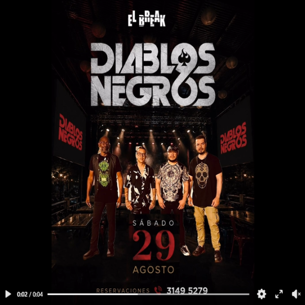 Diablos Negros en vivo 