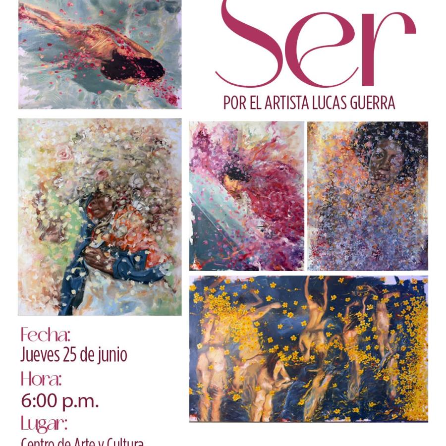 El cuerpo y la naturaleza se encuentran en “Ser”, exposición del artista Lucas Guerra