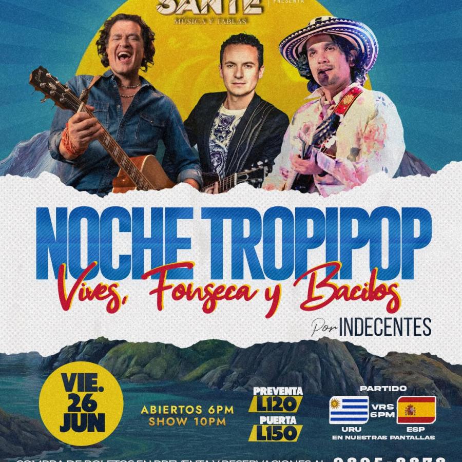 Noche Tropipop, un especial de los grandes referentes de la música colombiana 