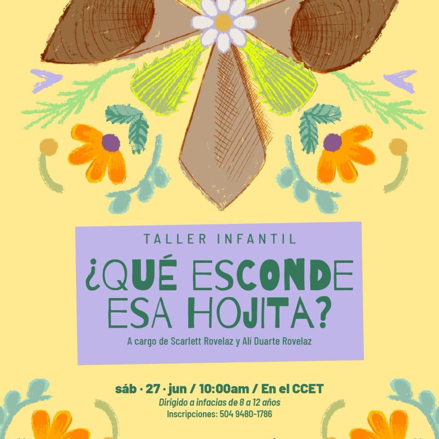 Taller Infantil: ¿Qué esconde esa hojita? 
