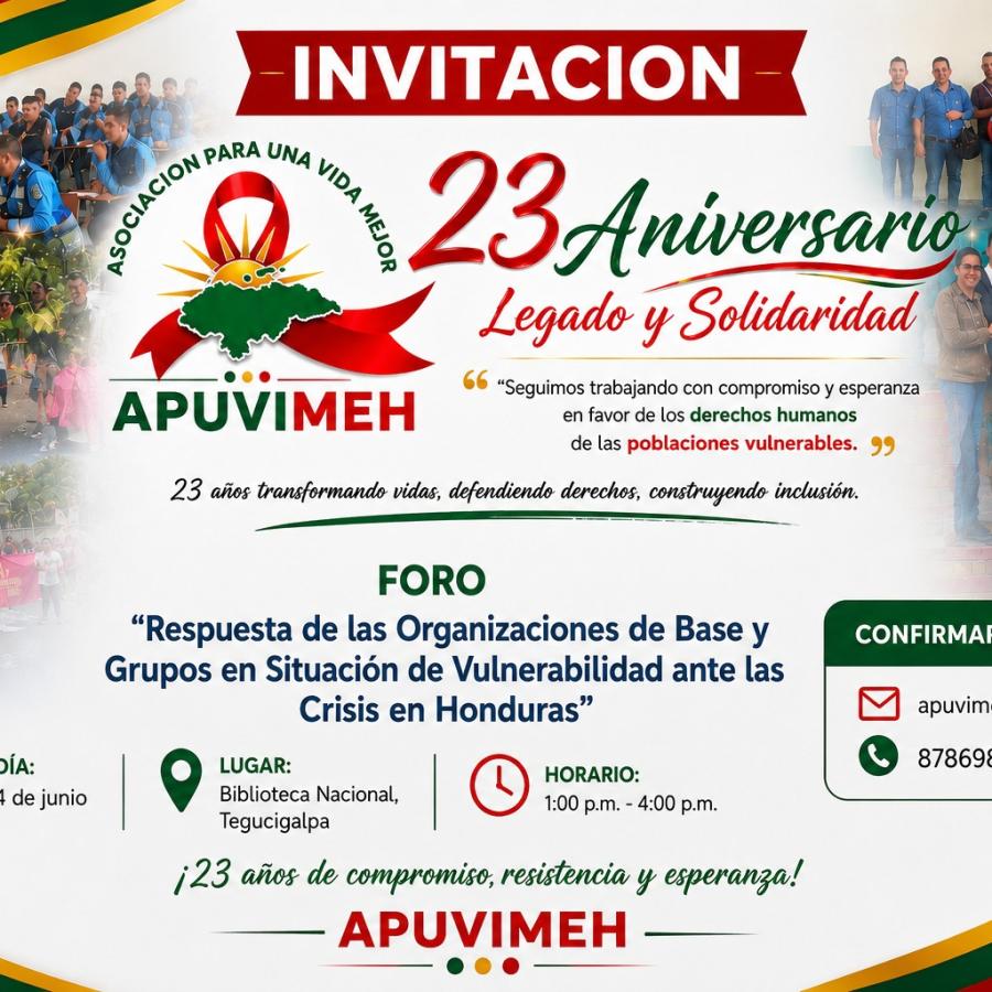Foro: Respuesta de las organizaciones base y grupos en situación de vulnerabilidad ante la crisis en Honduras 