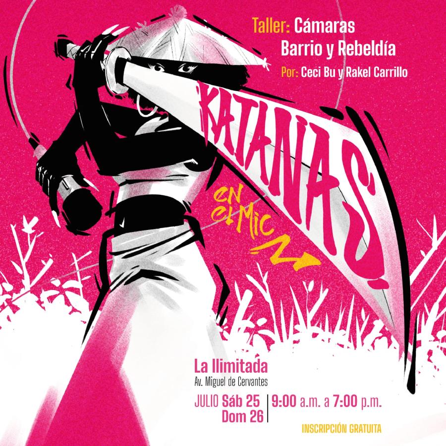 Katanas en el Mic Vol. 3 llega con dos talleres en julio para chicas y disidencias listas para sacar filo