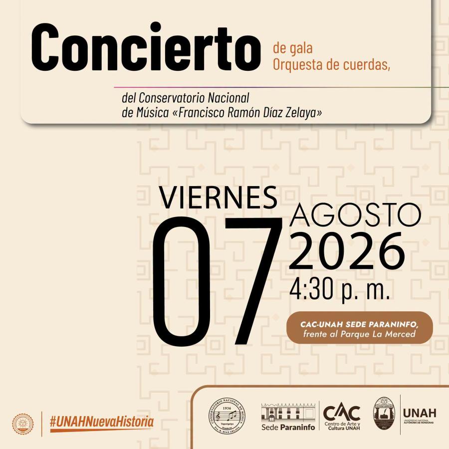 Concierto de gala de la Orquesta de Cuerdas del Conservatorio Nacional de Música «Francisco Ramón Díaz Zelaya» 