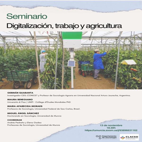 Seminario. Digitalización, trabajo y agricultura