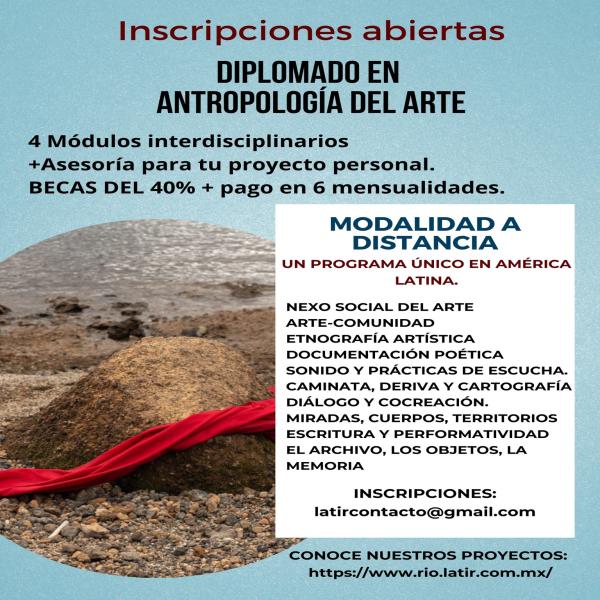 Convocatoria abierta: Diplomado en Antropología del Arte