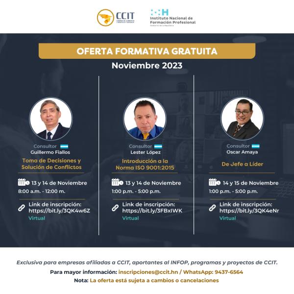 Oferta formativa gratuita en el CCIT 