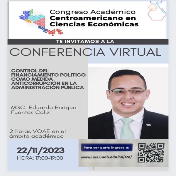 Conferencia virtual: Control del financiamiento político como medida anticorrupción en la administración pública 