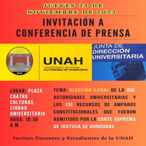 Conferencia de prensa: Elección ilegal de la JDU y tres recursos de amparo que fueron admitidos en la CSJ 