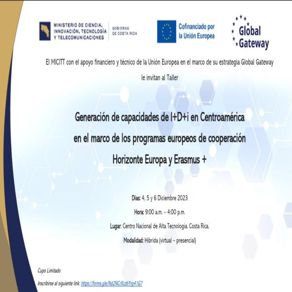 Taller de Generación de Capacidades de I+D+i Centroamérica