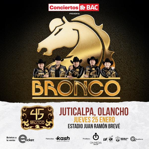 Concierto Bronco en Juticalpa, Olancho 