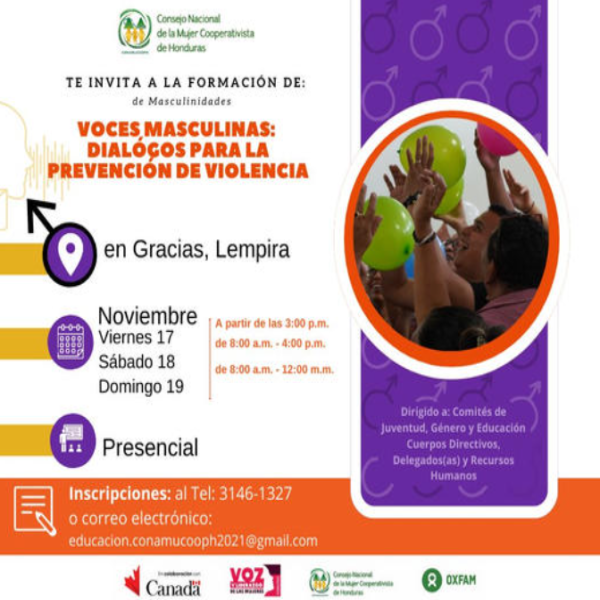 Proceso formativo “Voces masculinas: diálogos para la prevención de violencia”
