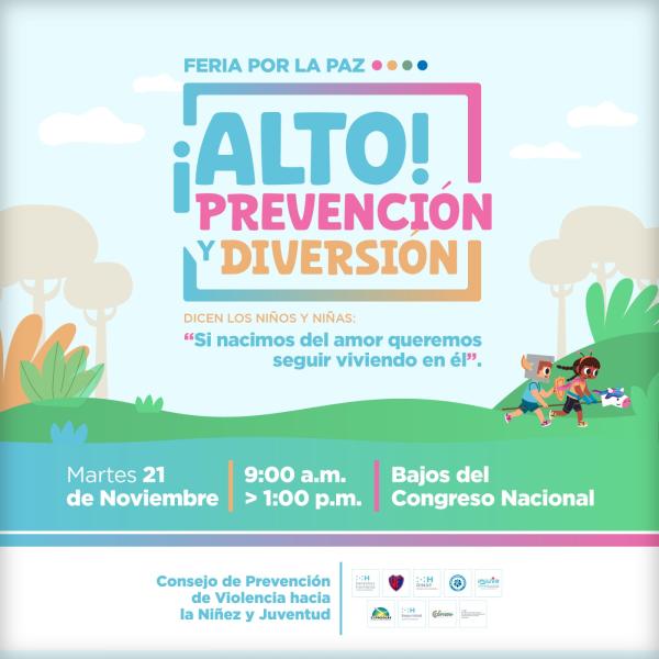Convocatoria de prensa: Feria por la paz “Alto, prevención y diversión”  