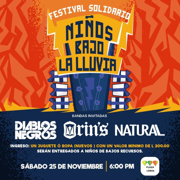 Festival Solidario – Niños bajo la lluvia 1era Edición 