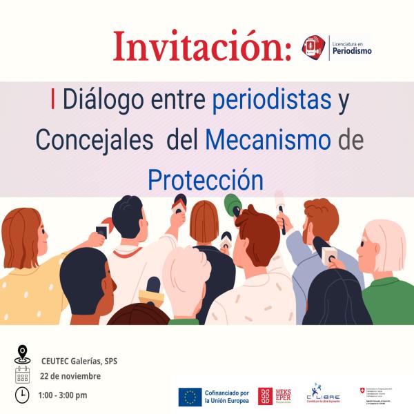 Invitación medios de comunicación: Diálogo entre periodistas y Concejales del Mecanismo de Protección – SPS 
