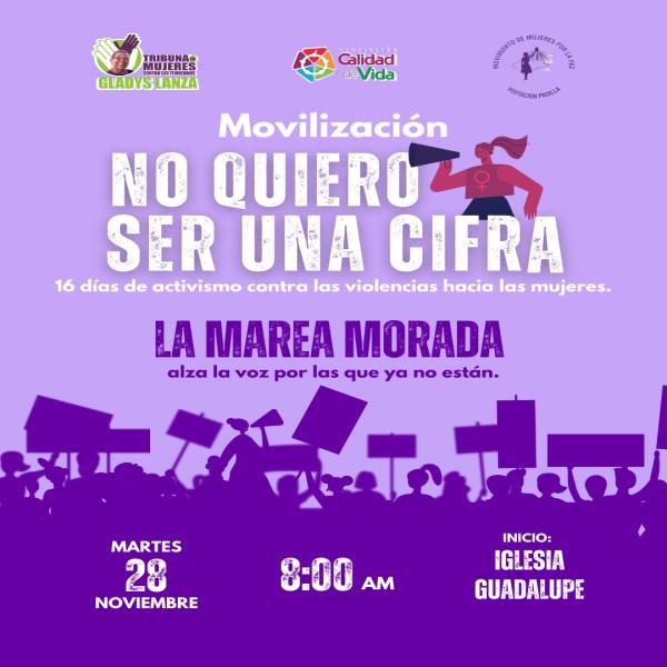 Movilización “No quiero ser una cifra” 