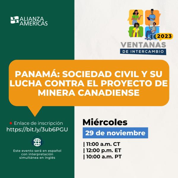 Ventanas de Intercambio: Panamá: Sociedad civil y su lucha contra el proyecto de minera canadiense 