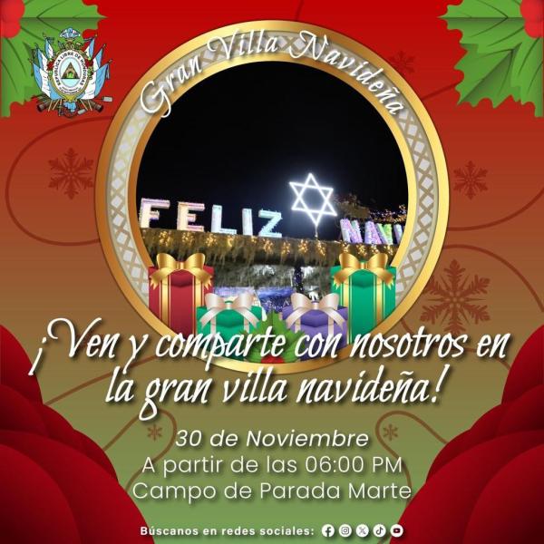Inauguración Villa Navideña – Campo Parada Marte 