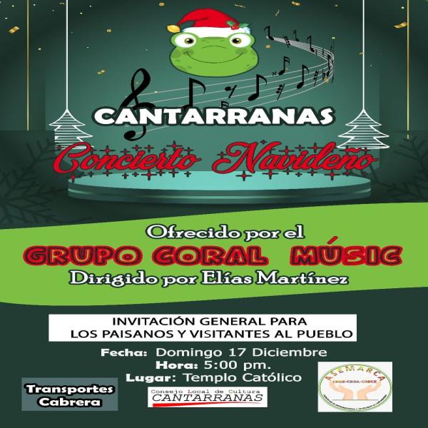 Concierto Navideño en Cantarranas 