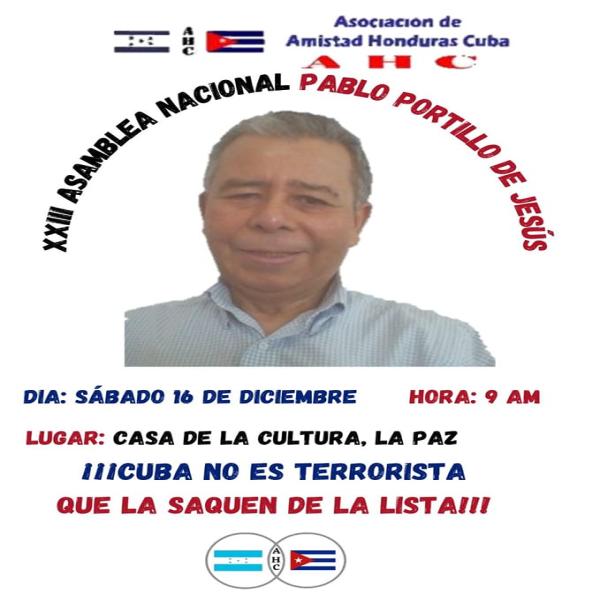 XXIII Asamblea Nacional “Pablo Portillo de Jesús” – Asociación Amistad Honduras-Cuba 