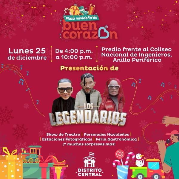 Los Legendarios en la Plaza de Buen Corazón