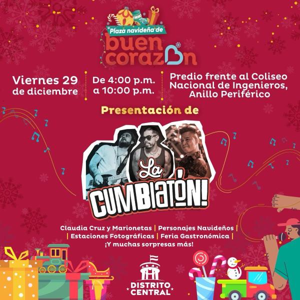 Noche de Cumbiatón en la Plaza Navideña de Buen Corazón 