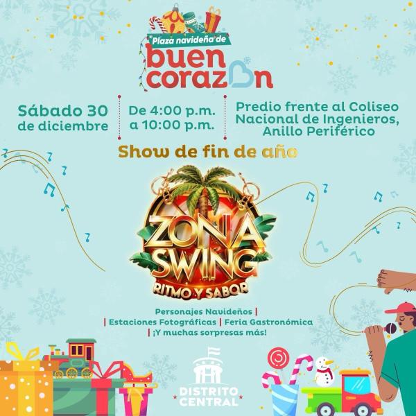 Show de fin de año con el ritmo caribeño de Zona Swing