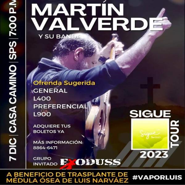Concierto Cristiano en SPS: Martín Valverde y su banda 
