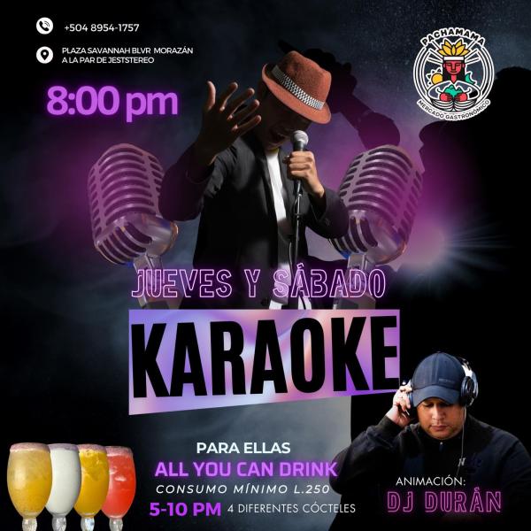 Jueves y Sábado rumbero con baile y karaoke en Pachamama 