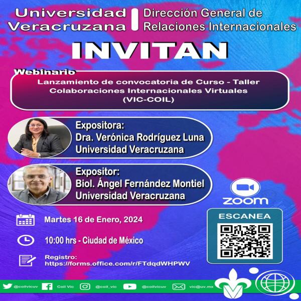 Lanzamiento de convocatoria del Curso - Taller Colaboraciones Internacionales Virtuales