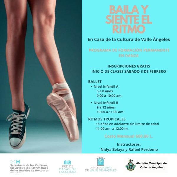 Baila y siente el ritmo en la Casa de la Cultura de Valle de Ángeles  