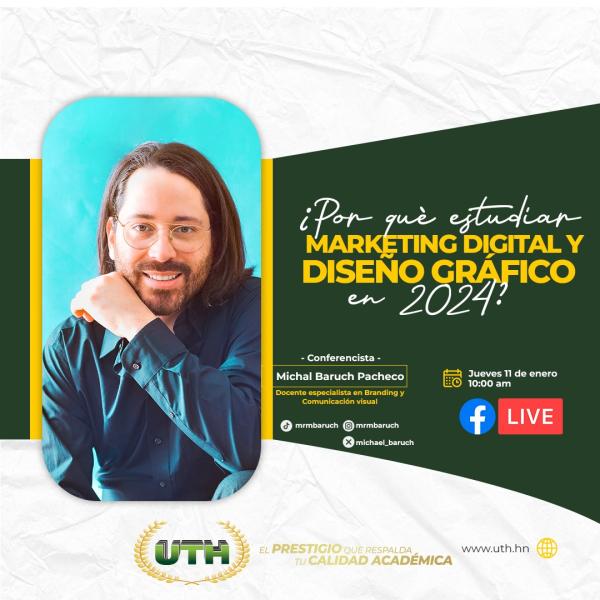 Conferencia: Por qué estudiar marketing digital y diseño gráfico en 2024 