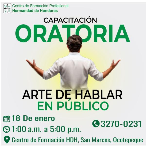 Capacitación de oratoria