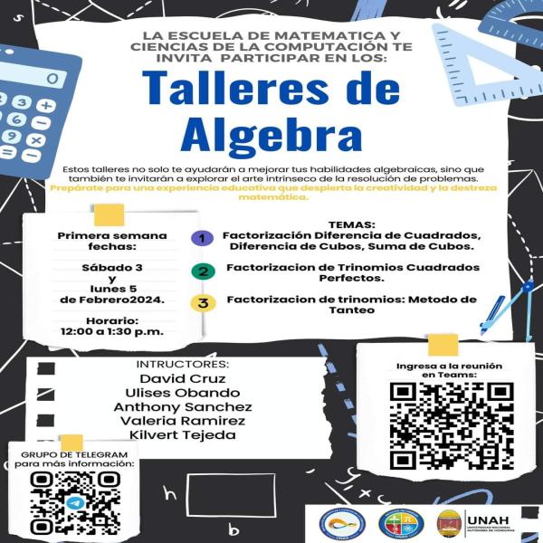 Talleres Gratuitos de Algebra