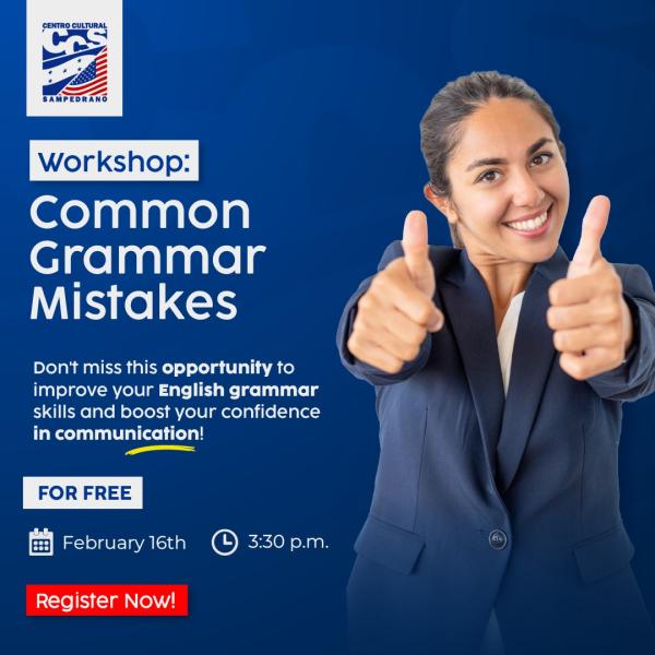Workshop Gratuito: Errores Comunes de Gramática en Inglés