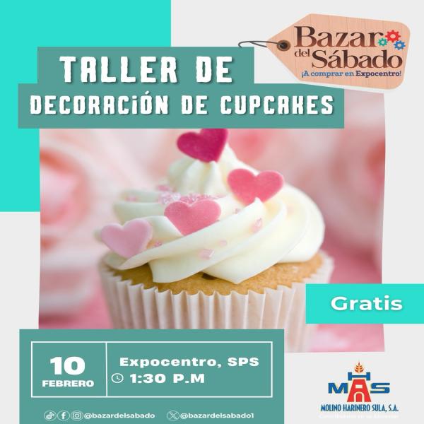 Taller de decoración de cupcakes