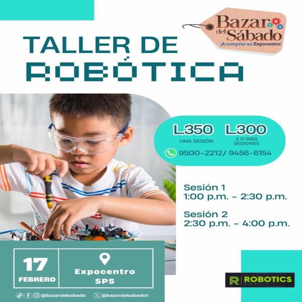 Explora el fascinante mundo de la robótica con Robotics504 en el #BazardelSábado #SPS