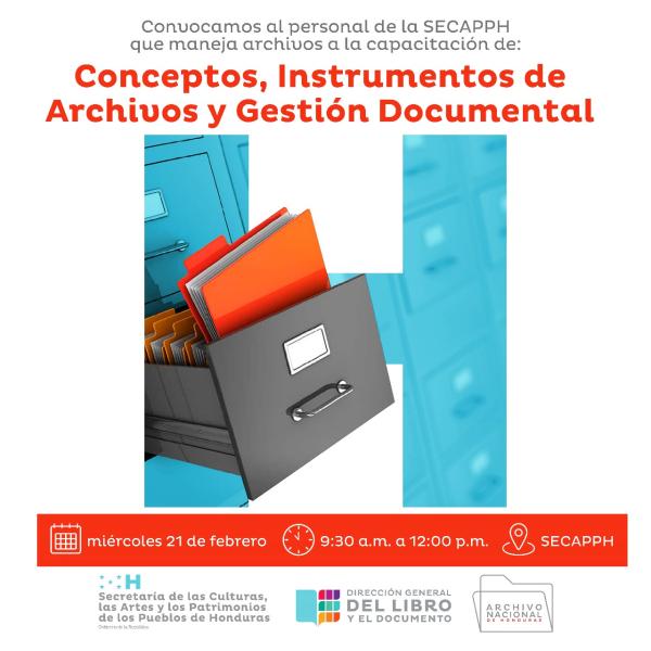 Capacitación "Conceptos, instrumentos de archivos, y gestión documental"