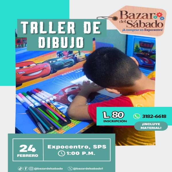 Taller de Dibujo en el Bazar del Sábado