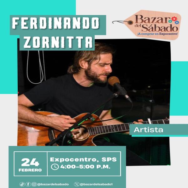 Ferdinando Zornitta en el #BazardelSábado 