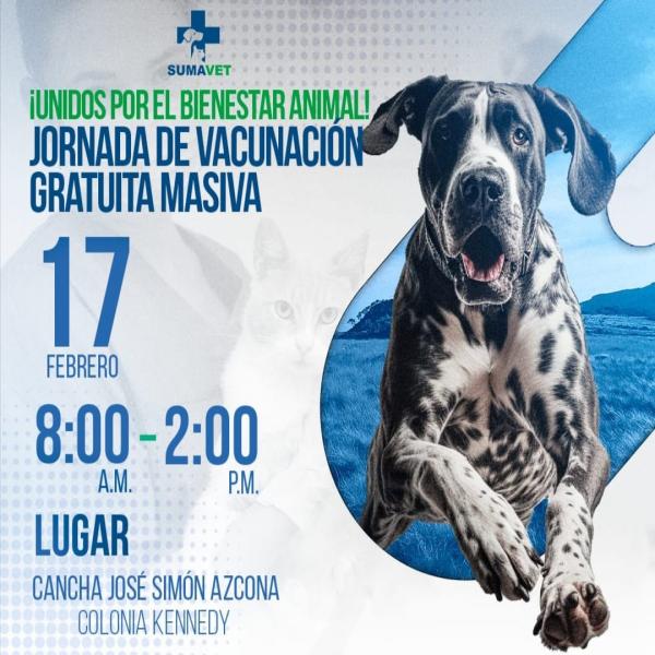 Jornada de vacunación gratuita canina masiva 