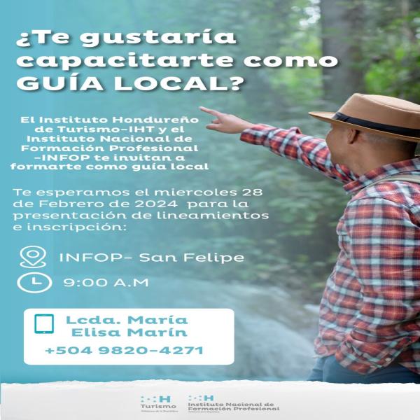 ¿Te gustaría capacitarte como Guía Local?