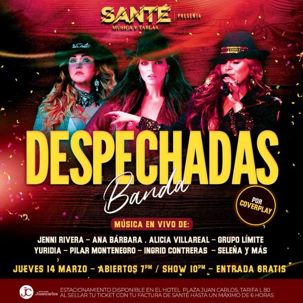 Prepárate para una noche llena de amor, dolor y desamor con el especial despechadas banda