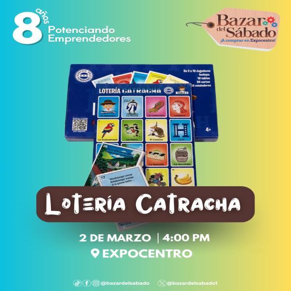 Lotería catracha para jugar juntos en el Bazar del Sábado