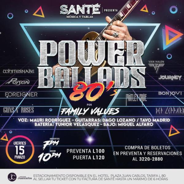 Revivamos la era dorada del rock con las legendarias Power Ballads de los 80’s