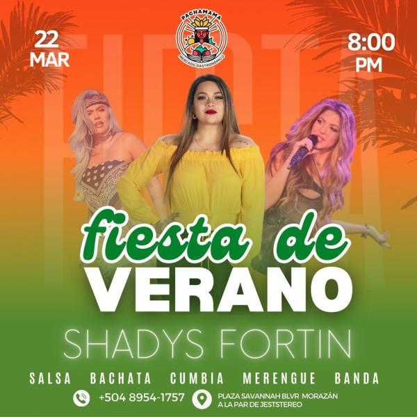 Fiesta de verano con Shadys Fortin 