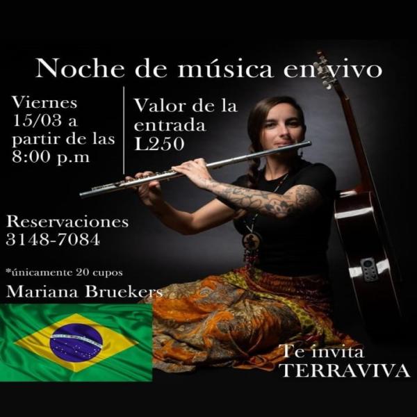 Noche de Música en vico con Mariana Bruekers 