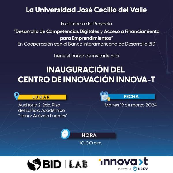 Inauguración del Centro de Innovación Innova – T 